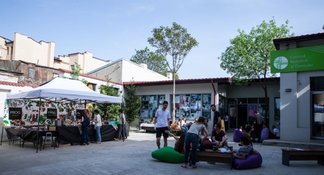 The National Dance Center in Bucharest is furnishing its yard