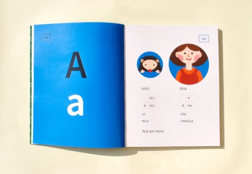 Ana-Maria Ștefan // Design de carte - Abecedarul școlar 