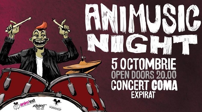 Concert Coma la Animusic Night și cinci cateogorii competitive la  Anim’est #12