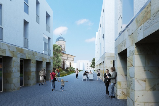 Andrei Teacă // Integrare urbană: Ansamblu de locuințe colective, București