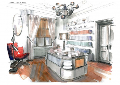 ANGELA GUDIMA // CASA NEGROPONTE (PREZENT) - CONVERSIE " CLUB DE CARTE & GRĂDINA DE CĂRȚI " (PROPUNERE)