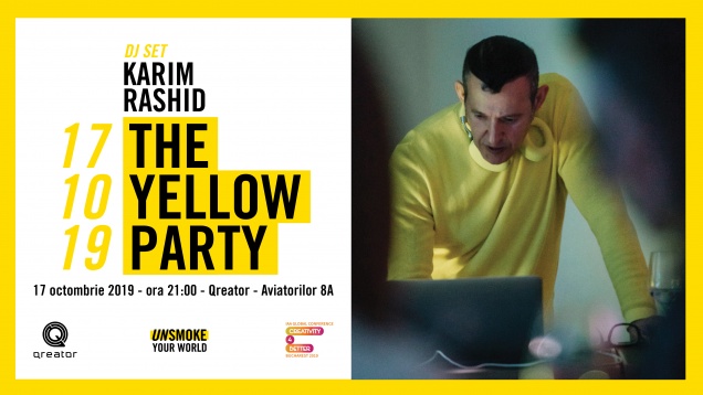Karim Rashid pune muzică la party-ul Conferinței Globale „Creativity4Better”