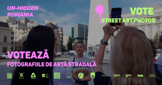 Un-hidden Romania – Vezi și votează imaginile înscrise în Apelul Deschis pentru Fotografie de Street Art