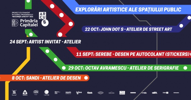 Participă gratuit la atelierele creative „Explorări artistice ale spațiului public”