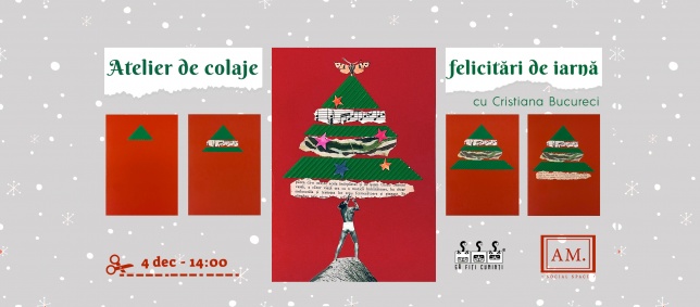 Atelier de colaje cu felicitări de iarnă 