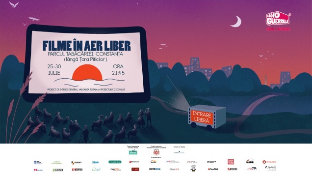 Caravana Filme în aer liber, din nou la Constanța, între 25 - 30 iulie   