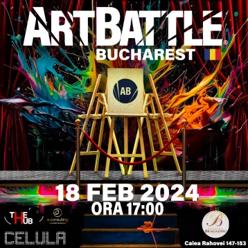 Competiția de pictură live Art Battle Bucharest, pe 18 februarie la Palatul Bragadiru