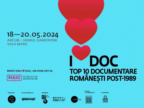 I ❤ DOC, o extensie specială a Festivalului Internațional de Film Documentar fARAD, sosește în mai la București, la ARCUB – Hanul Gabroveni