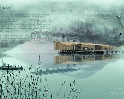 Andreea Irimia // Platformă de cercetare biologică pe Lacul Bicaz