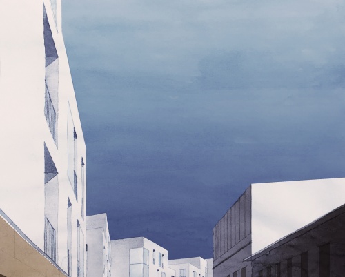 Andrei Teacă // Integrare urbană: Ansamblu de locuințe colective, București