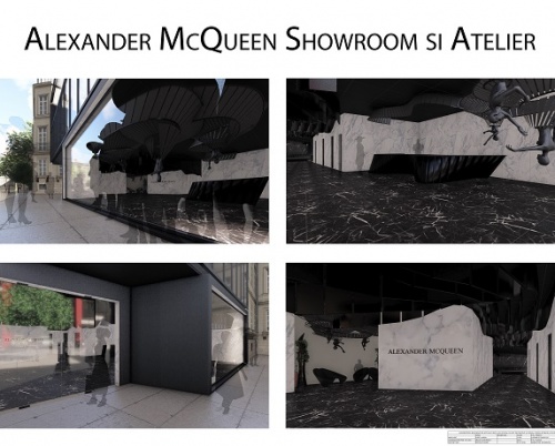 ANDRA ILIESCU // SHOWROOM ȘI ATELIER DE MODĂ PENTRU ALEXANDER MCQUEEN