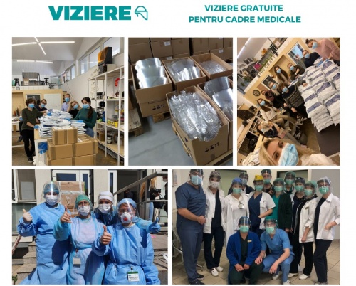 Viziere.ro: 250.000 viziere produse şi livrate gratuit către cadrele medicale din toată țara