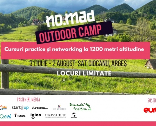 Cursuri practice și networking informal pentru freelanceri la NO.MAD Outdoor Camp