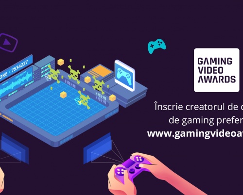  A început Gaming Video Awards, competiție ce îi premiază pe cei mai buni și responsabili creatori de conținut de gaming din România