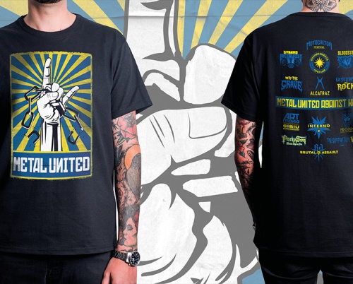 Membrii Alianței Festivalurilor Europene de Metal lansează tricoul caritabil „METAL UNITED”