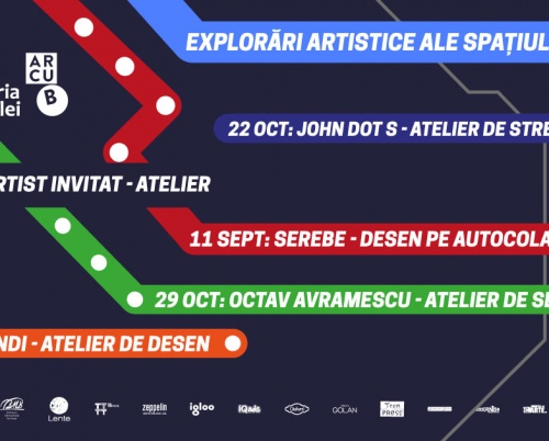 Participă gratuit la atelierele creative „Explorări artistice ale spațiului public”
