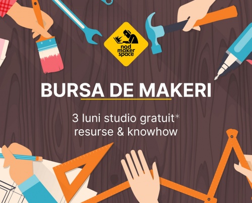 Nod Makerspace oferă un studio gratuit startup-urilor din domeniul designului, artelor, tâmplăriei și alte domenii conexe