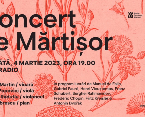 Concert de mărțișor, la Sala Radio, în 4 martie