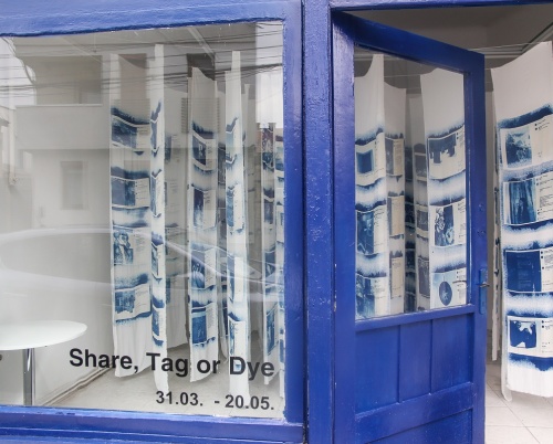 Labirintul de cianotipie Share, Tag or Dye Again ajunge pentru prima dată în Timișoara pe 8 iunie