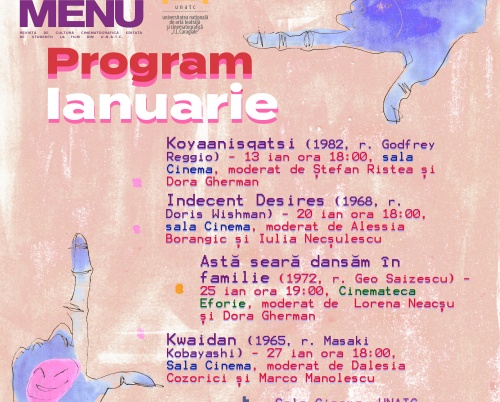Programul Cineclubului Film Menu
