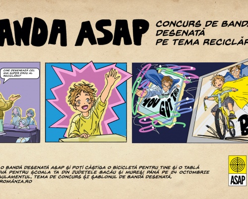 Din nou în acțiune: eroul reciclării prinde viață în ediția a șasea a concursului BANDA ASAP